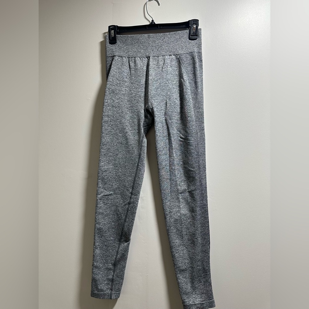Gymshark Gray Leggings with Modern Tapered Design